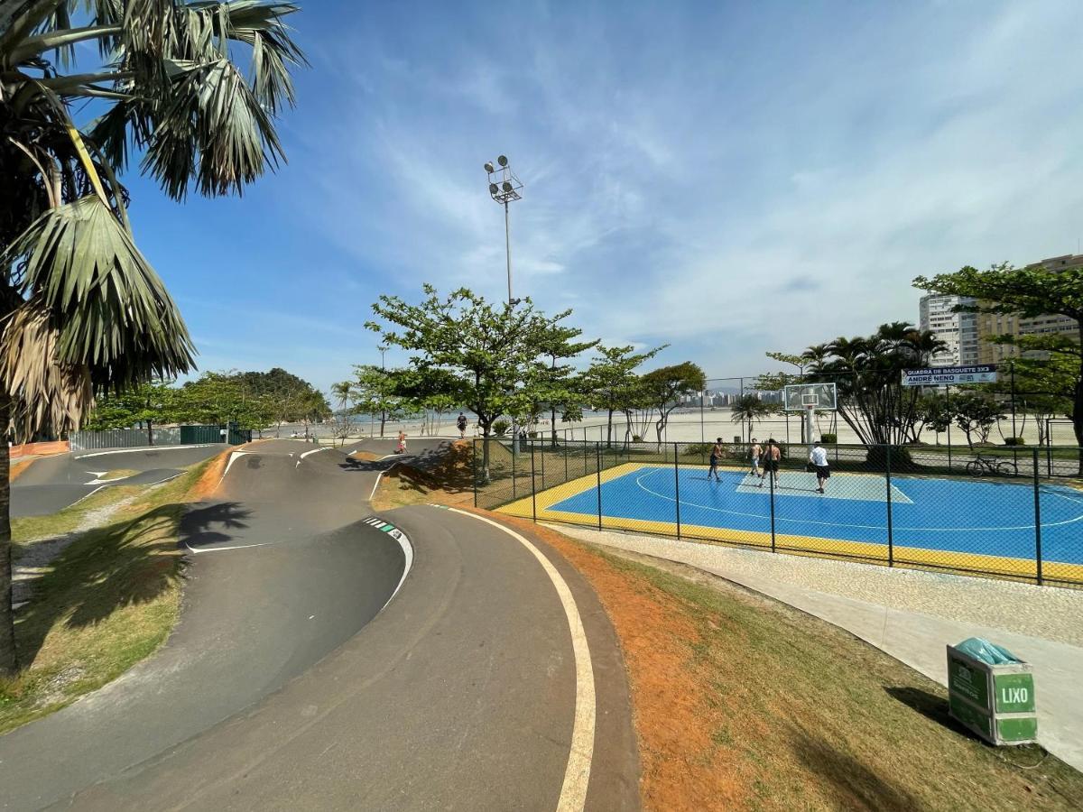 桑托斯Pe Na Areia Em Santos! Que Vista Mar!公寓 外观 照片