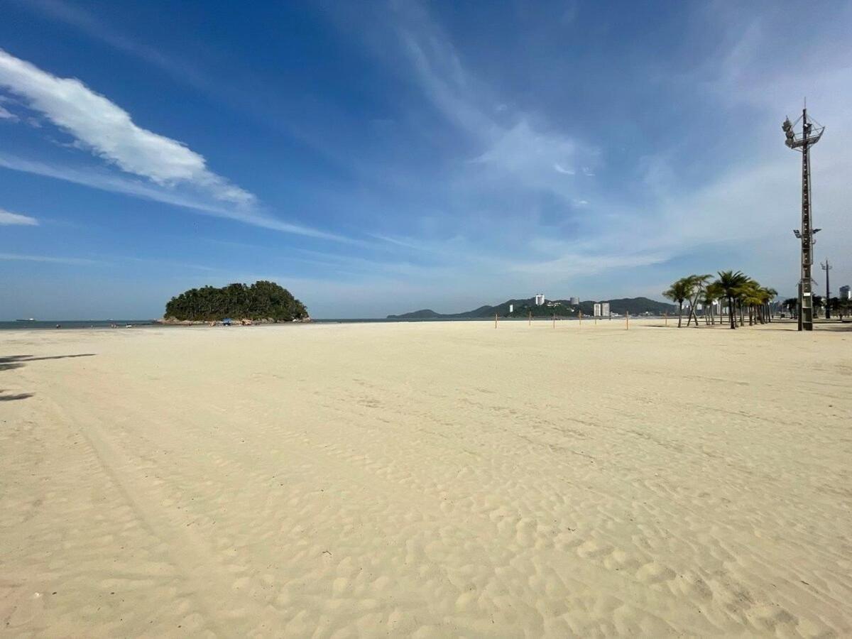 桑托斯Pe Na Areia Em Santos! Que Vista Mar!公寓 外观 照片